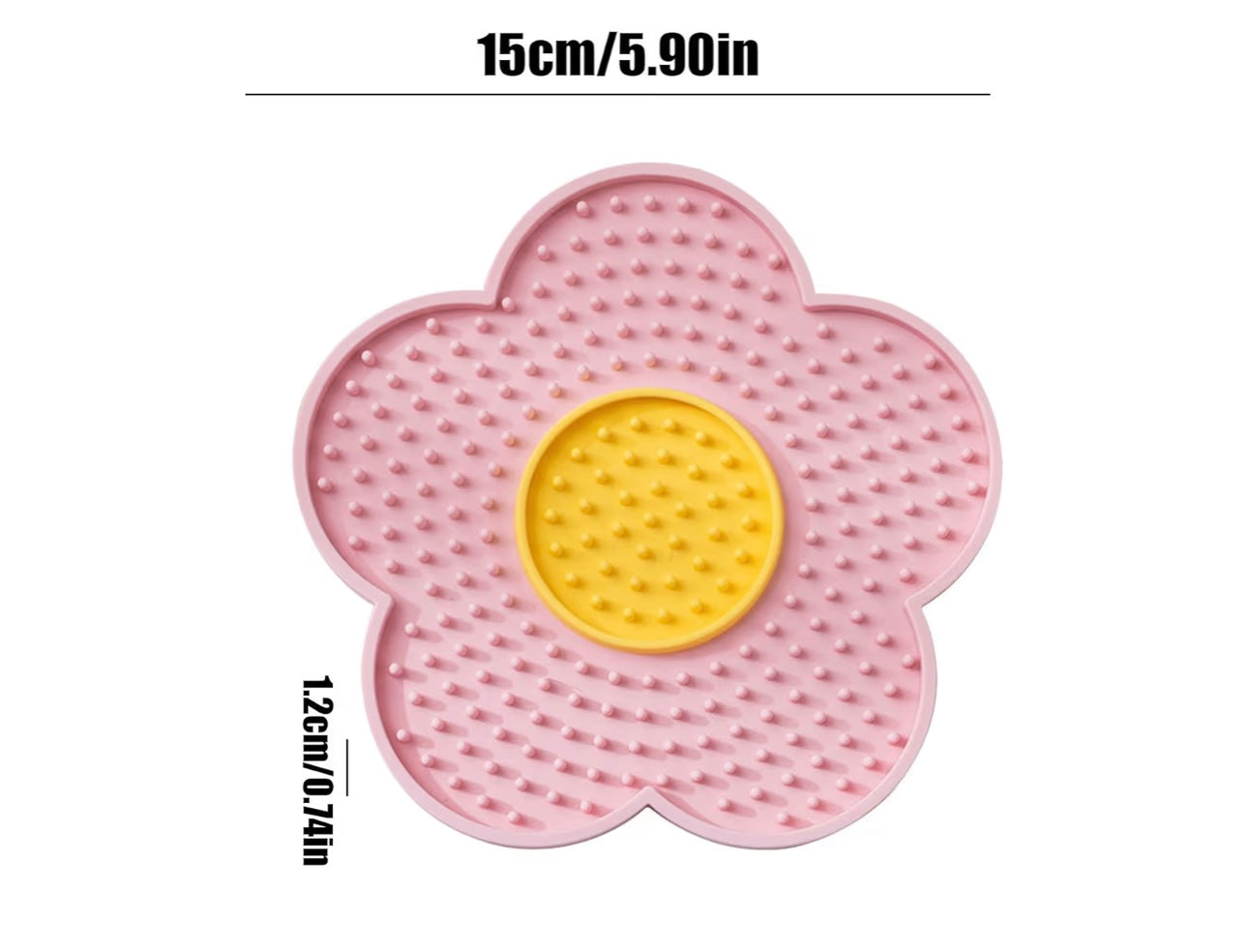🌸 Flower Silicone Lick Mat for Small Dogs & Cats