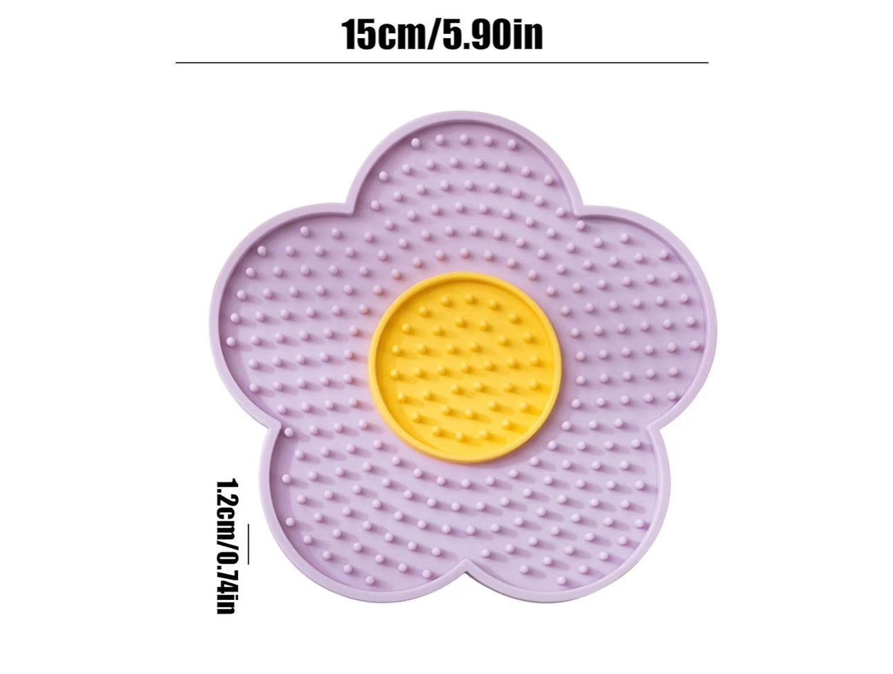 🌸 Flower Silicone Lick Mat for Small Dogs & Cats