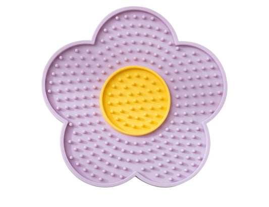 🌸 Flower Silicone Lick Mat for Small Dogs & Cats